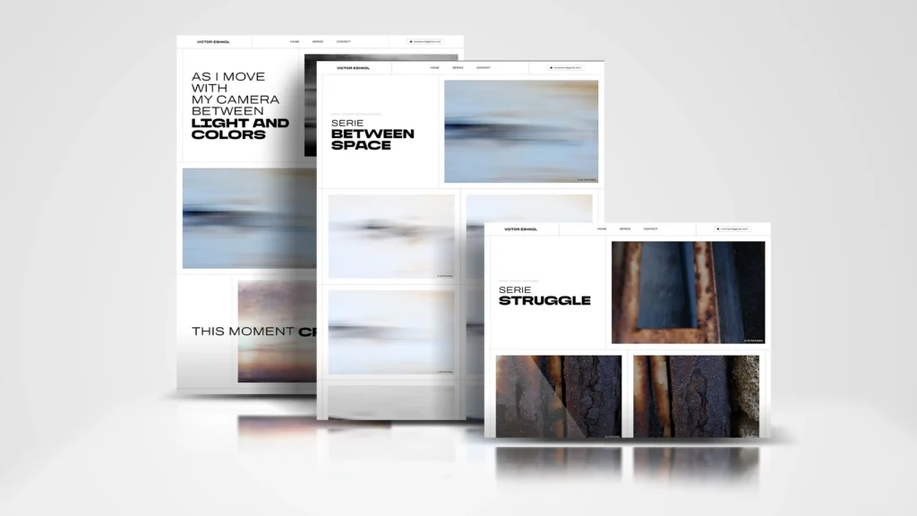 אפיון עיצוב ובניית אתר לויקטור אשכול - צלם אומנותי